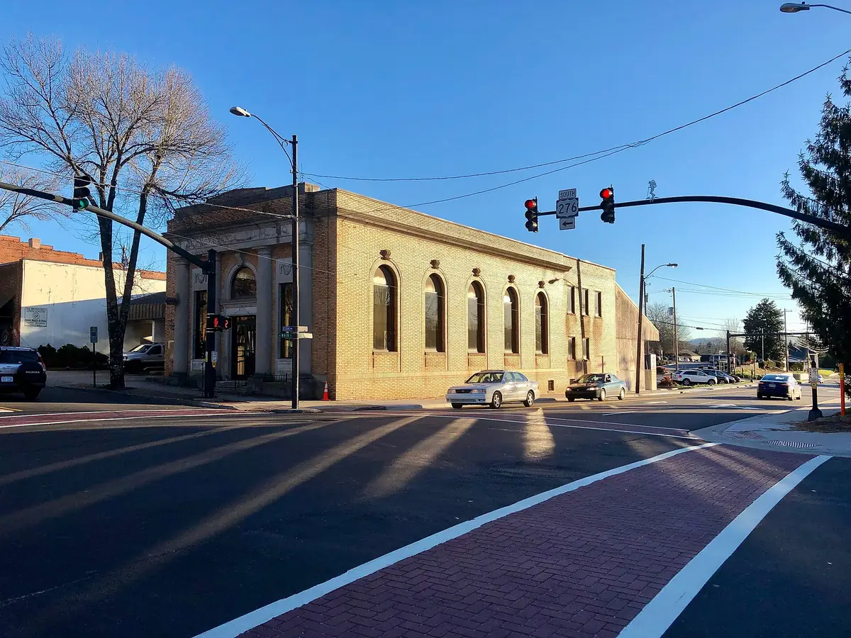 The Transylvania Trust Company Building in downtown Brevard, NC